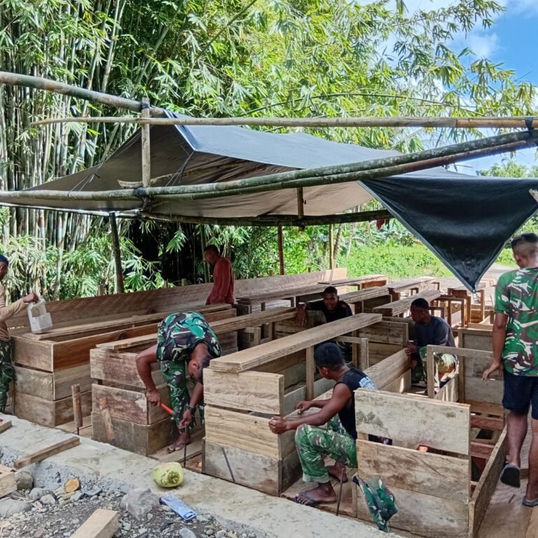 Kodim 1509/Labuha Kebut Pembangunan Jembatan Garuda Demi Akses Ekonomi Warga