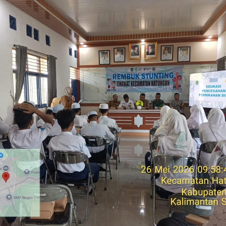 Lintas Sektor Bersinergi Tekan Angka Stunting di Kecamatan Hatungun