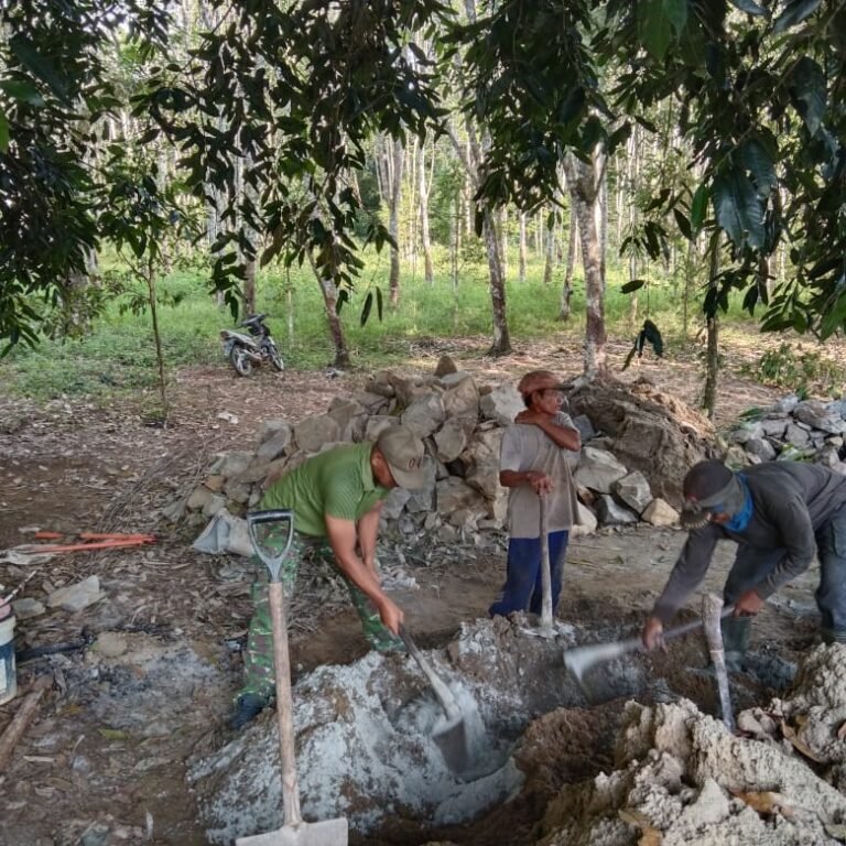 Lokasi Pembangunan Jembatan Garuda Tahap VI di Desa Matang Batas Hatungun Tapin