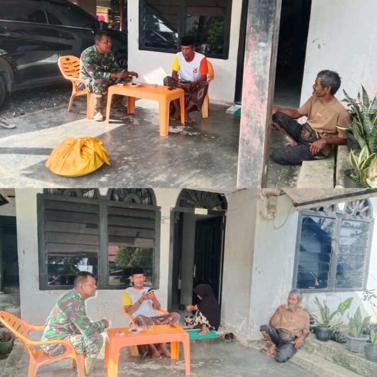 Babinsa Kodim 0105/Aceh Barat Dorong Warga Aktif Jaga Stabilitas Kamtibmas Desa