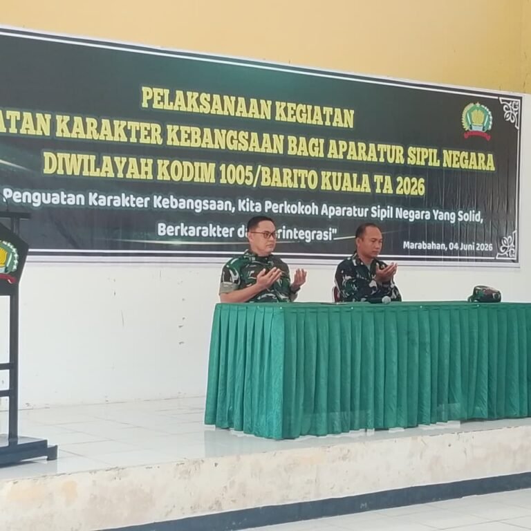 Jaga Ketahanan Bangsa: Kodim 1005/Barito Kuala Gelar Penguatan Karakter bagi Seluruh Aparatur Sipil Negara