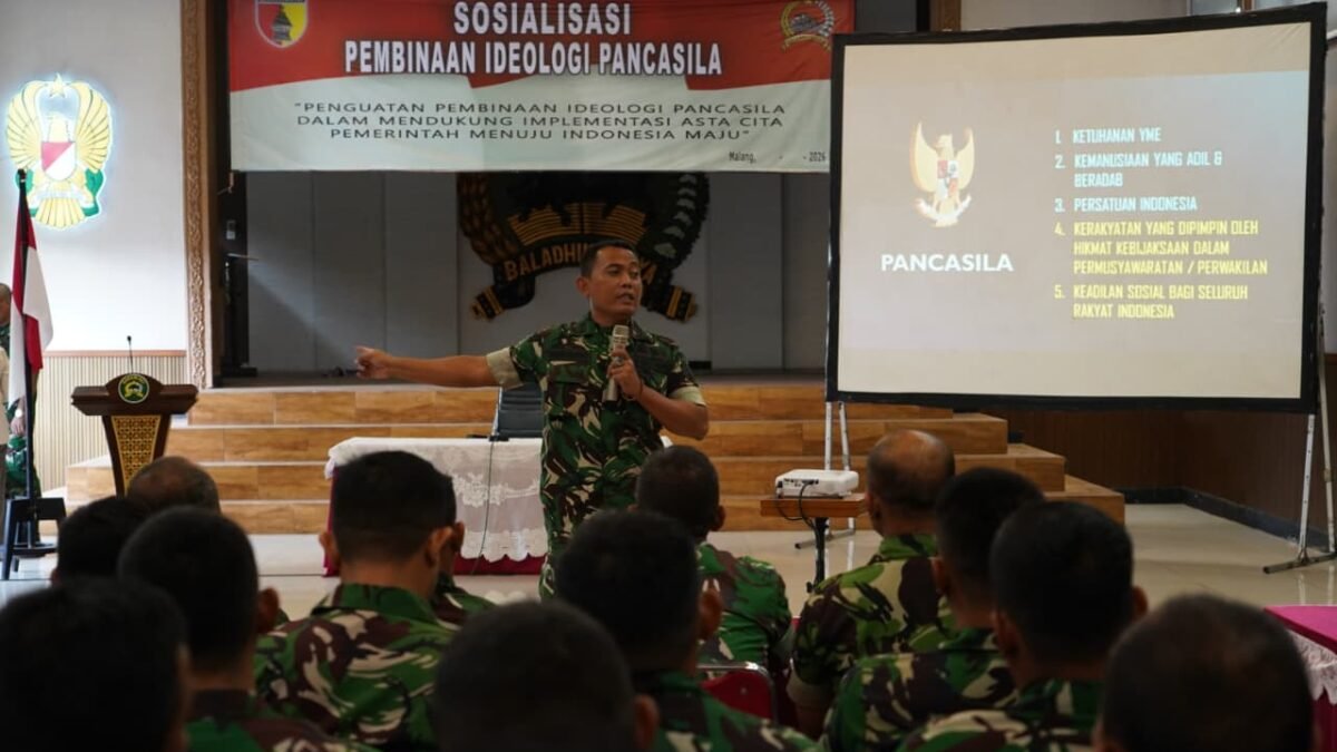 Kasiter Korem 083/Bdj Tekankan Pentingnya Nilai Pancasila dalam Mendukung Program Pemerintah