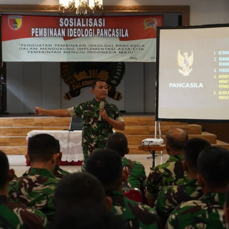 Kasiter Korem 083/Bdj Tekankan Pentingnya Nilai Pancasila dalam Mendukung Program Pemerintah