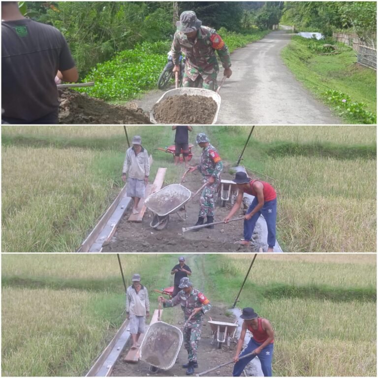 Perbaikan Jalan Swadaya di Simeulue, Babinsa Hadir Bantu Warga Wujudkan Infrastruktur Lebih Baik