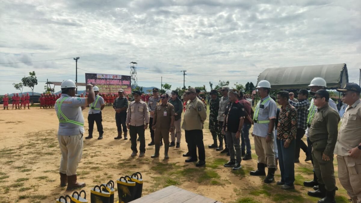 Antisipasi Karhutla, Pj. Danramil Tumbang Titi Hadiri Apel Gelar Siaga di PT BGA Group