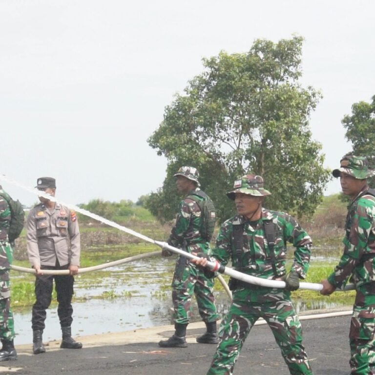 Hadapi Ancaman Karhutla, Kodim 1001/HSU-BLG Uji Kesiapan Personel dan Sarana Penanggulangan Bencana