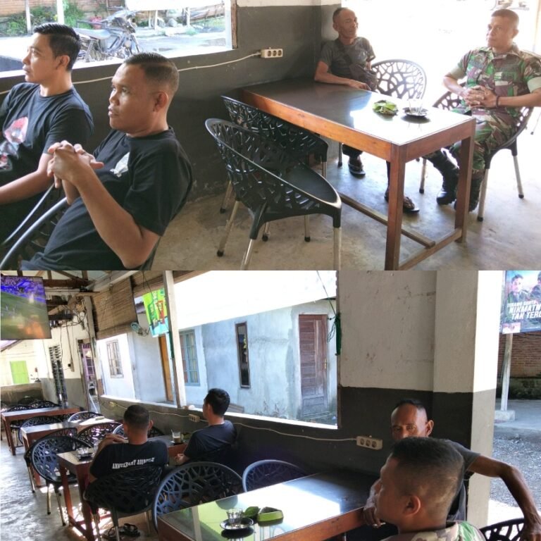 Nobar Piala Dunia Jadi Sarana Kuatkan Kemanunggalan TNI dan Rakyat di Aceh Barat