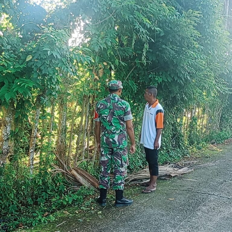 Babinsa Jaya Gencarkan Sosialisasi Karhutla, Warga Diimbau Tidak Membuka Lahan dengan Cara Membakar