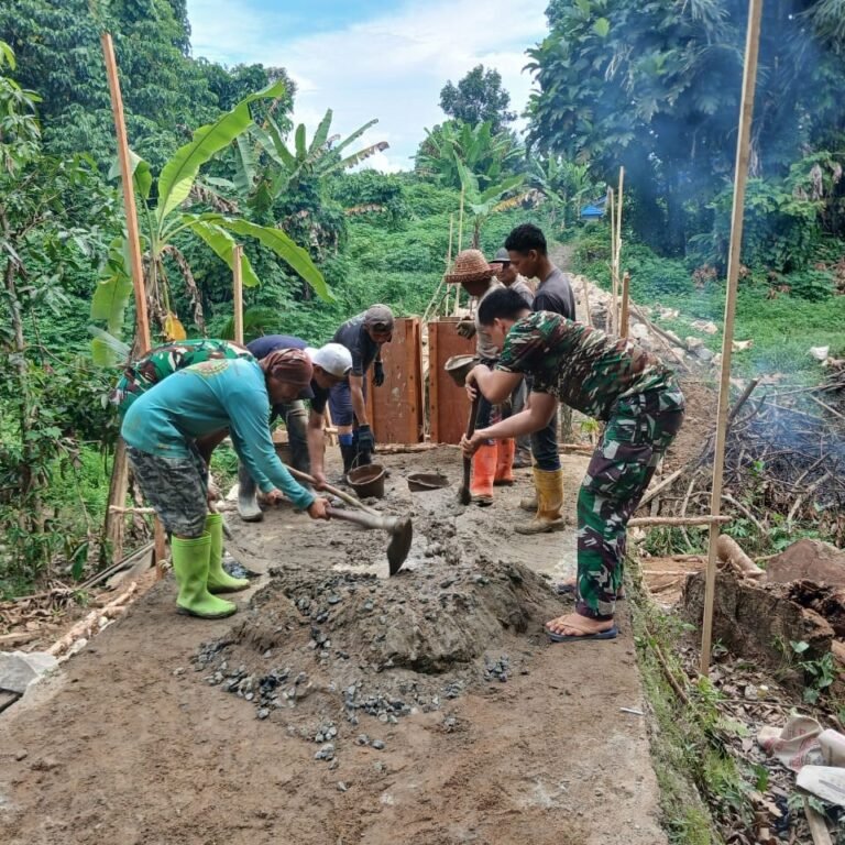 Wujud Kepedulian TNI, Kodim 1003/HSS Hadirkan Jembatan Garuda Untuk Masyarakat