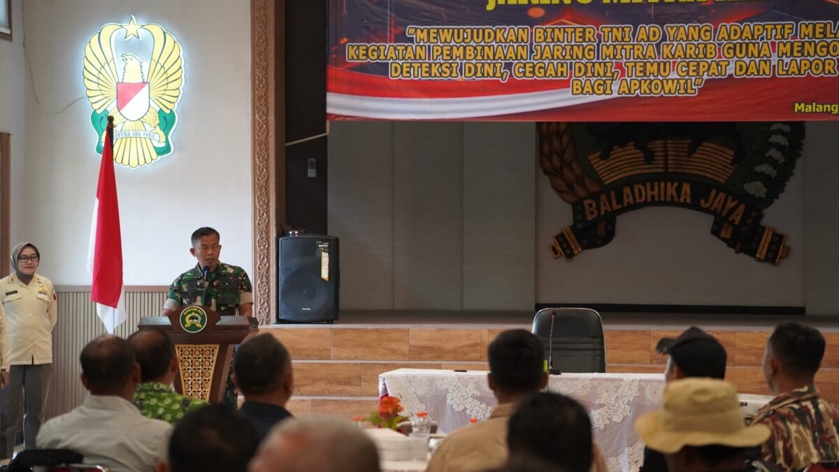 Korem 083/Bdj Bangun Jaringan Informasi Masyarakat untuk Cegah Dini Gangguan Wilayah