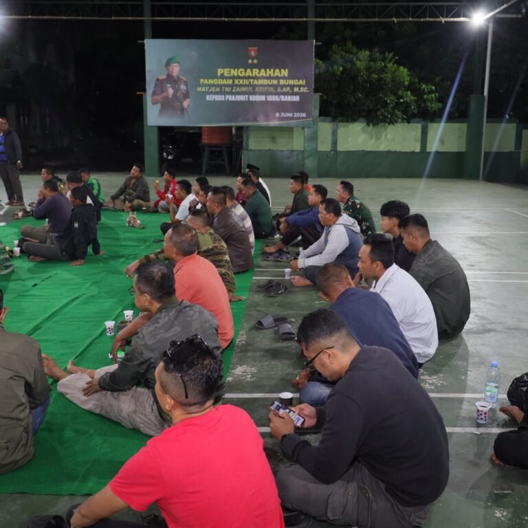 Melalui Nobar Piala Dunia, Kodim Banjar Bangun Silaturahmi dan Komunikasi Sosial