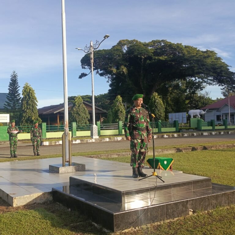 Kodim 0114/Aceh Jaya Gelar Upacara Mingguan, Perkuat Disiplin dan Profesionalisme Prajurit