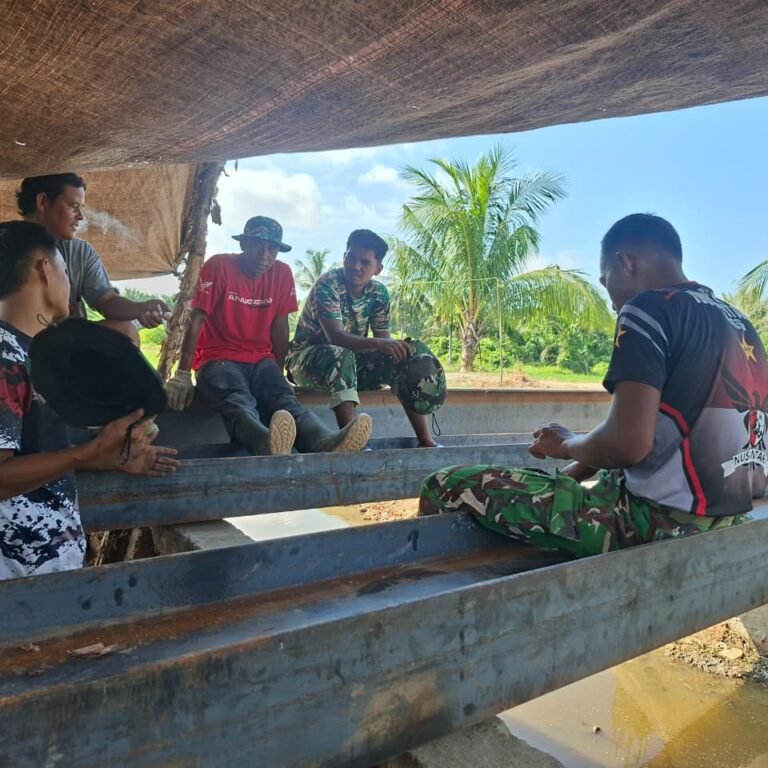 Jembatan Baru untuk Ketahanan Pangan, Kodim 1001 Bersama Masyarakat Percepat Pembangunan