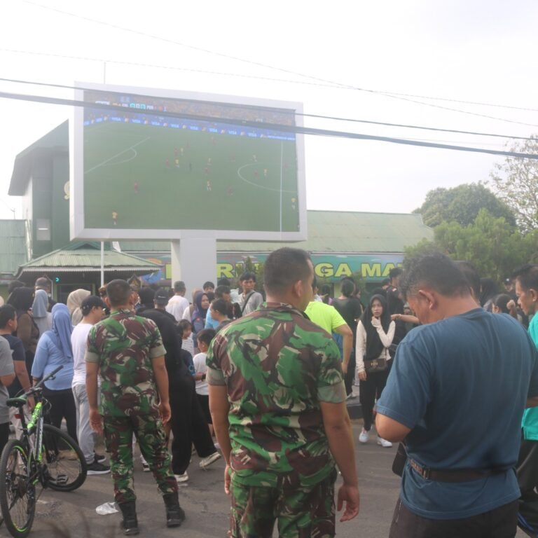 Meriah dan Penuh Semangat, Nobar Piala Dunia 2026 Kodim Ketapang Jadi Magnet Masyarakat