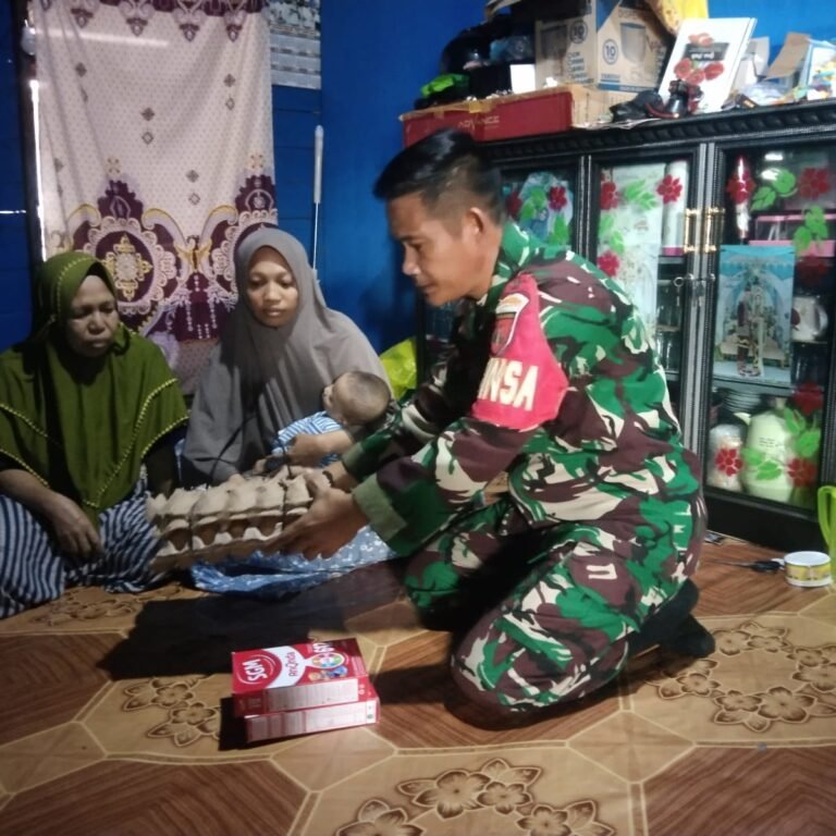 ‎Perkembangan Membaik, Babinsa Terus Dampingi dan Berikan Bantuan pada Salwa Adeva