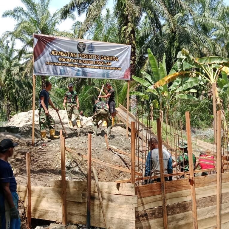 Korem 012/TU: Pembangunan Jembatan Garuda untuk Meningkatkan Kesejahteraan Masyarakat