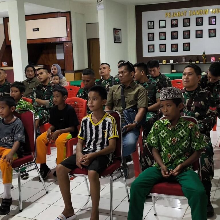Kodim 1404/Pinrang Hadirkan Hiburan Positif Bagi Anak-Anak