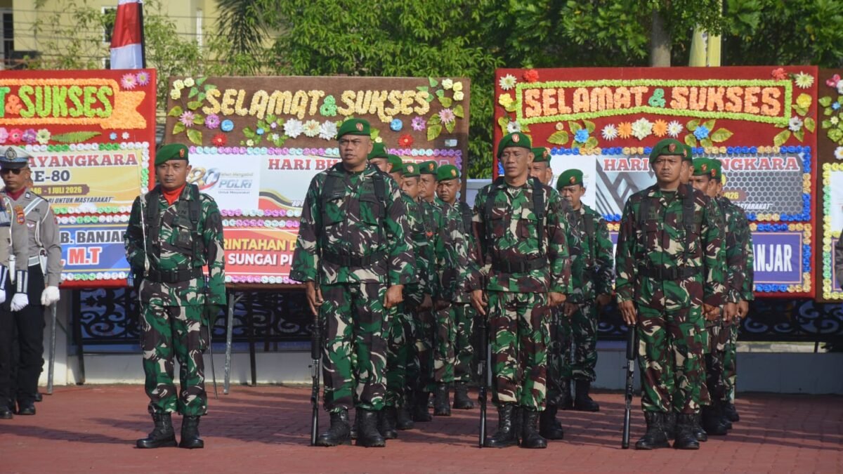Semangat Bhayangkara ke-80, TNI dan Polri Banjar Tunjukkan Kekompakan untuk Masyarakat