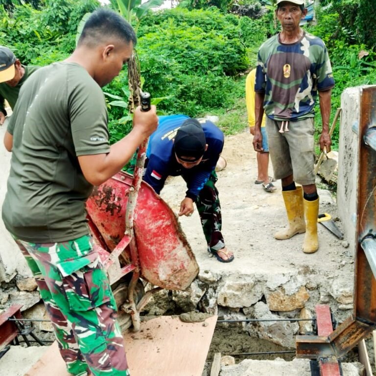 Jembatan Garuda Dibangun, Kodim 1003/HSS Buka Konektivitas dan Dongkrak Ekonomi Warga
