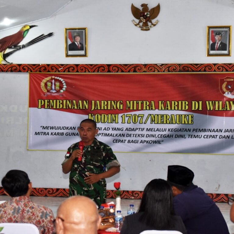 Kodim 1707/Merauke Tingkatkan Kewaspadaan Wilayah Melalui Penguatan Mitra Karib