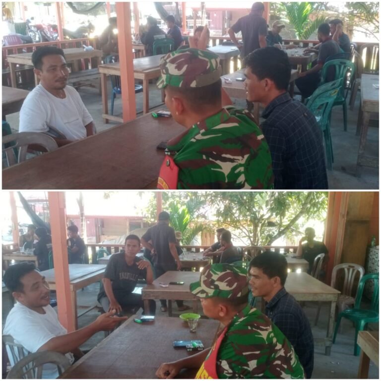 Babinsa Simeulue Tingkatkan Pembinaan Teritorial Lewat Silaturahmi Bersama Warga