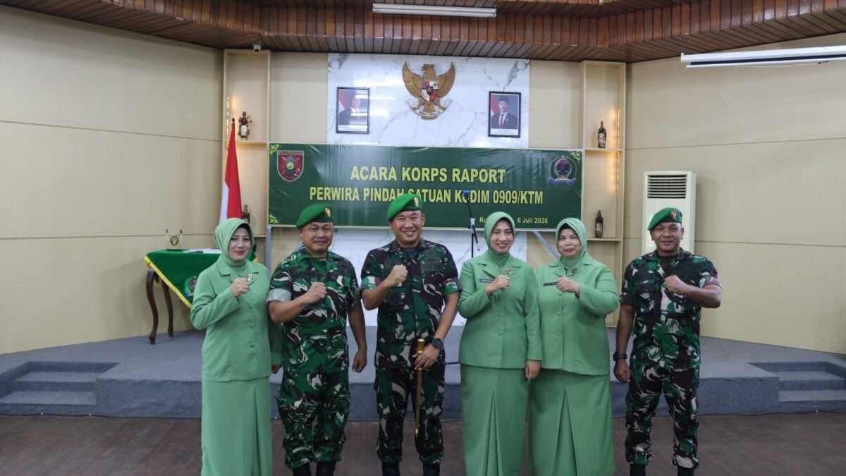 Tradisi Pelepasan Perwira Kodim 0909/Kutai Timur Berlangsung Hangat dan Penuh Kekeluargaan
