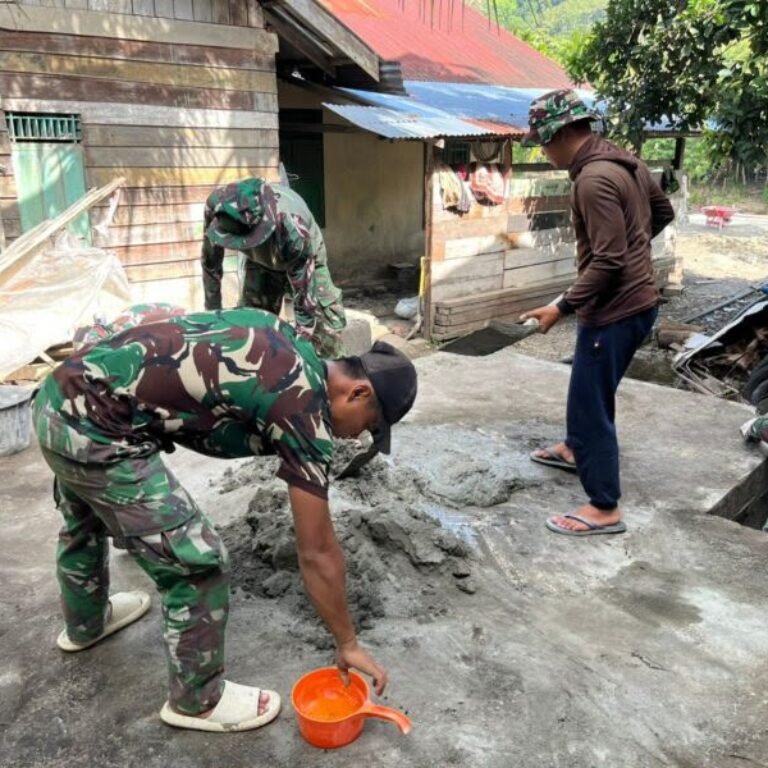Satgas TNI Genjot Pekerjaan Jembatan Gantung Perintis Garuda demi Mobilitas Warga