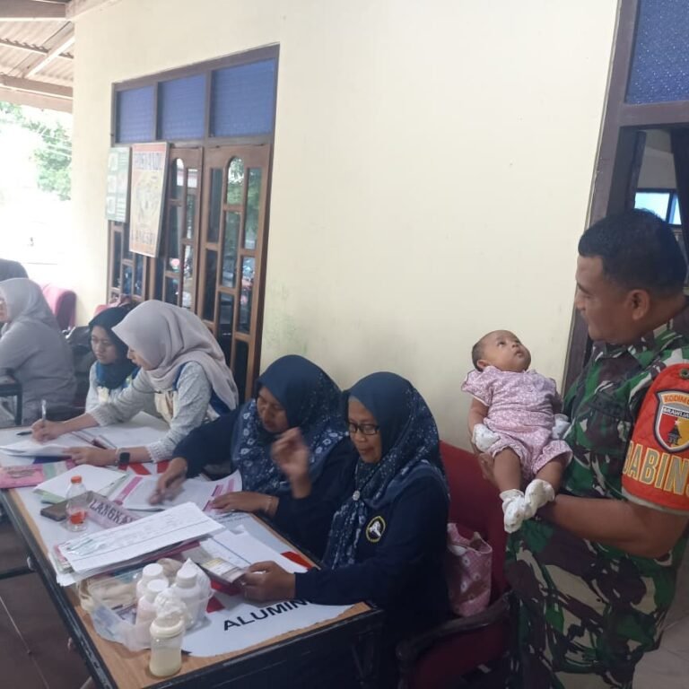 Pendampingan Posyandu oleh Babinsa Jadi Langkah Nyata Percepatan Penurunan Stunting
