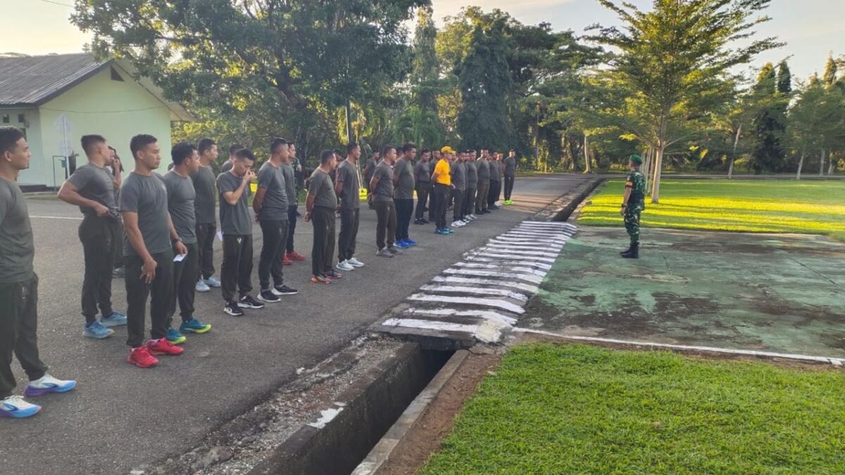Jumat Sehat Korem 012/TU, Wujud Komitmen Menjaga Kesehatan dan Profesionalisme