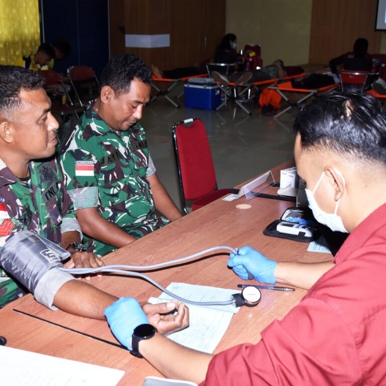 Kodim 1707/Merauke Dukung Donor Darah Massal, Bantu Penuhi Kebutuhan Transfusi Pasien