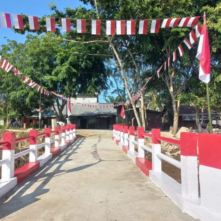 Akses Transportasi Lancar, Pembangunan Jembatan oleh Kodim 1203/Ketapang di Desa Pemangkat Rampung 100%