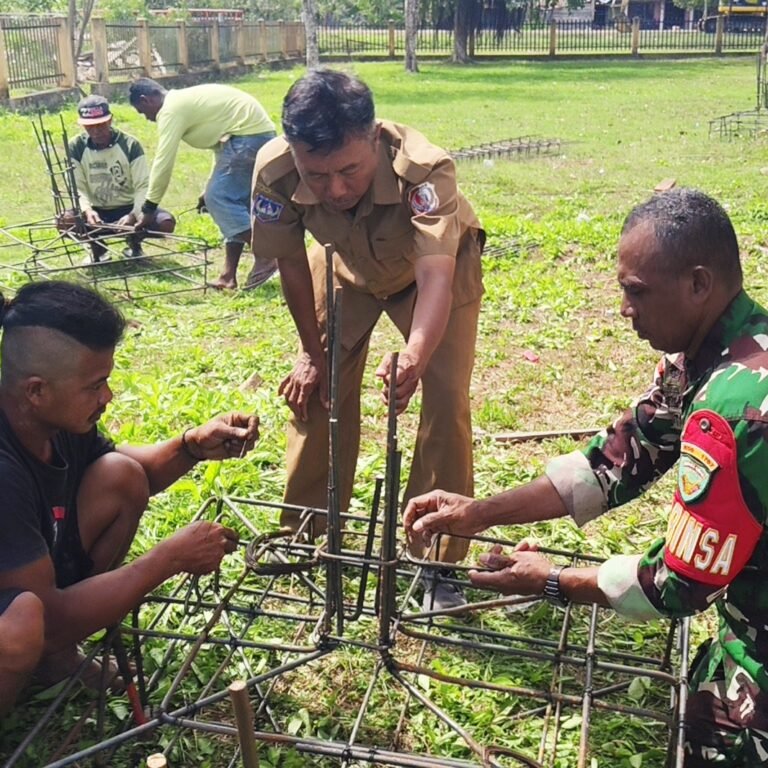 Pemerintah Kampung Waninggap Say Apresiasi Peran Babinsa dalam Pembangunan Desa