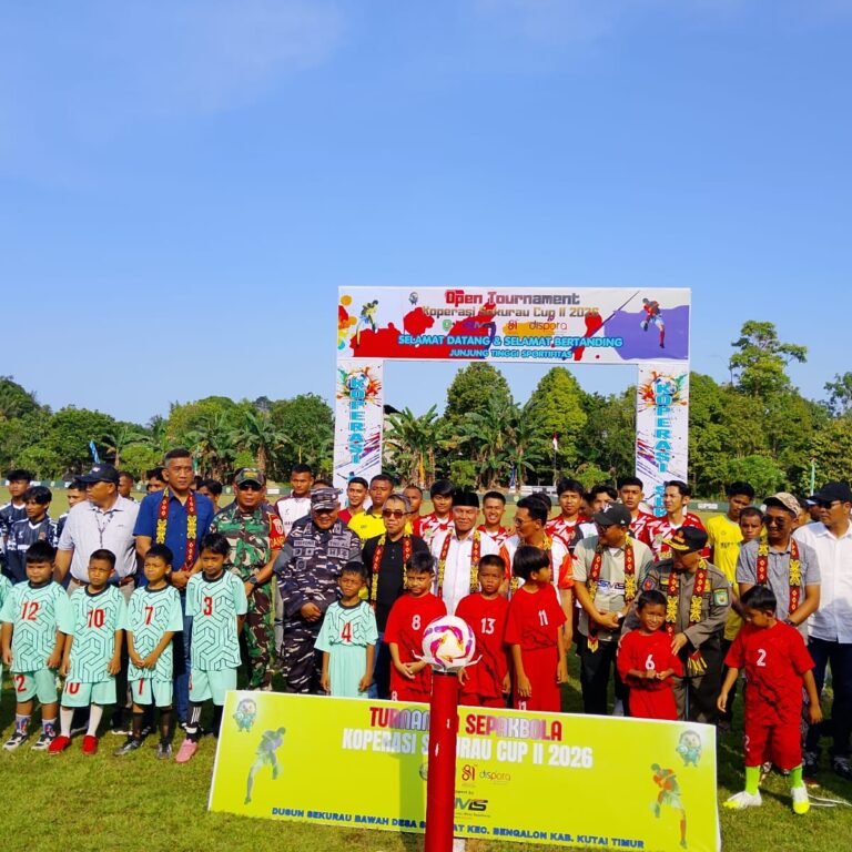 Danramil 0909-06/Bengalon Dukung Turnamen Sepak Bola Koperasi Cup II Tahun 2026