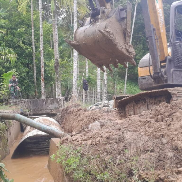 Kodim 0107/Aceh Selatan Kebut Pembangunan Jembatan Aramco untuk Buka Akses Warga