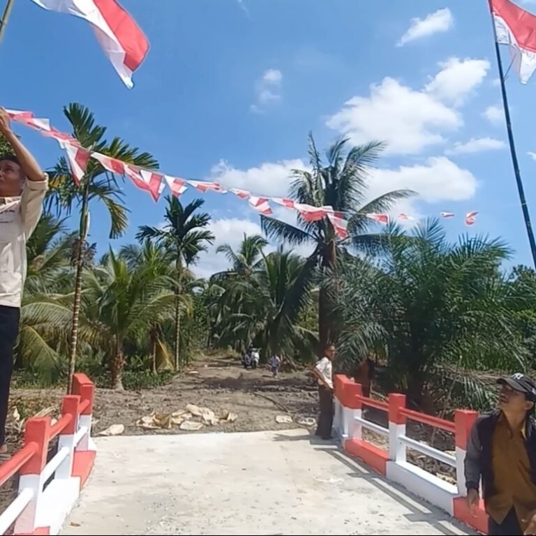 Pembangunan Jembatan Aramco di Desa Pemangkat Rampung 100 Persen, Akses Transportasi Masyarakat Kini Lancar