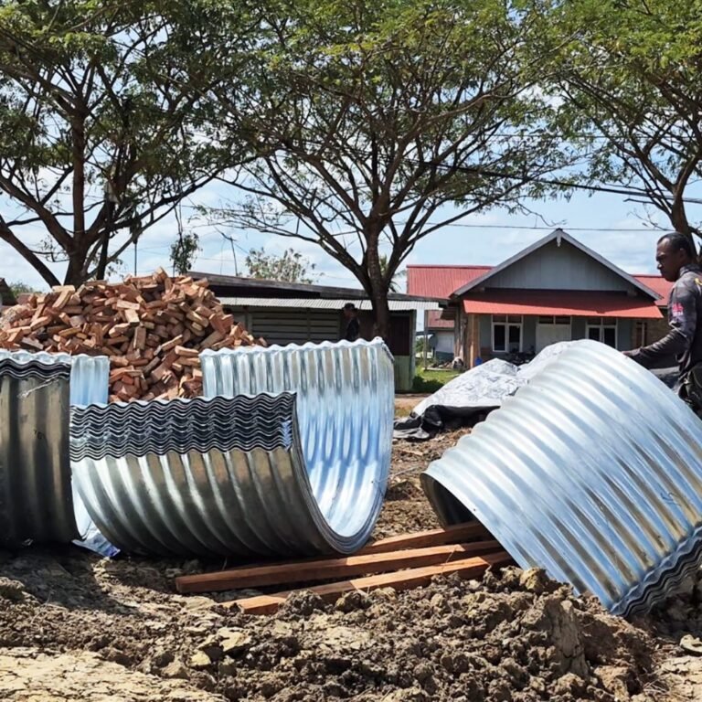 Material Jembatan Aramco Tiba, Kodim 1707/Merauke Percepat Pekerjaan Lapangan