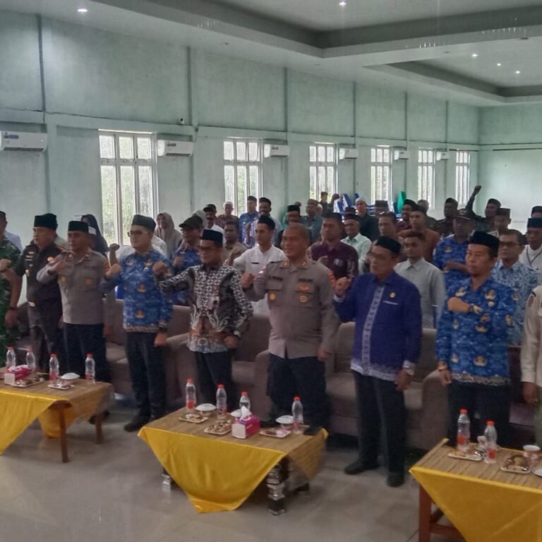 Sinergi TNI, Polri, dan Lembaga Adat Diperkuat Melalui Rakor Peradilan Adat dan Polmas Aceh Jaya