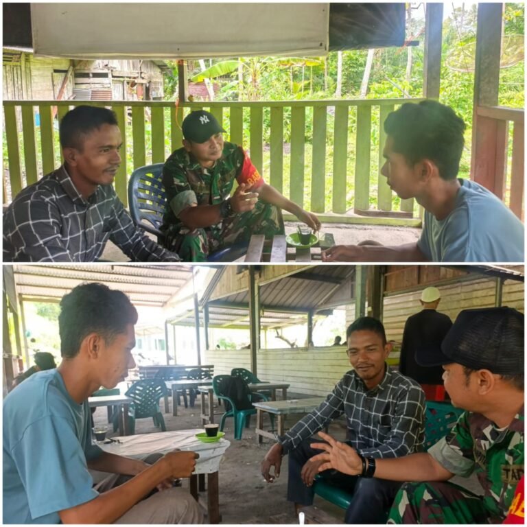 Komsos Bersama Warga, Babinsa Kodim 0115/Simeulue Jaga Hubungan Harmonis di Wilayah