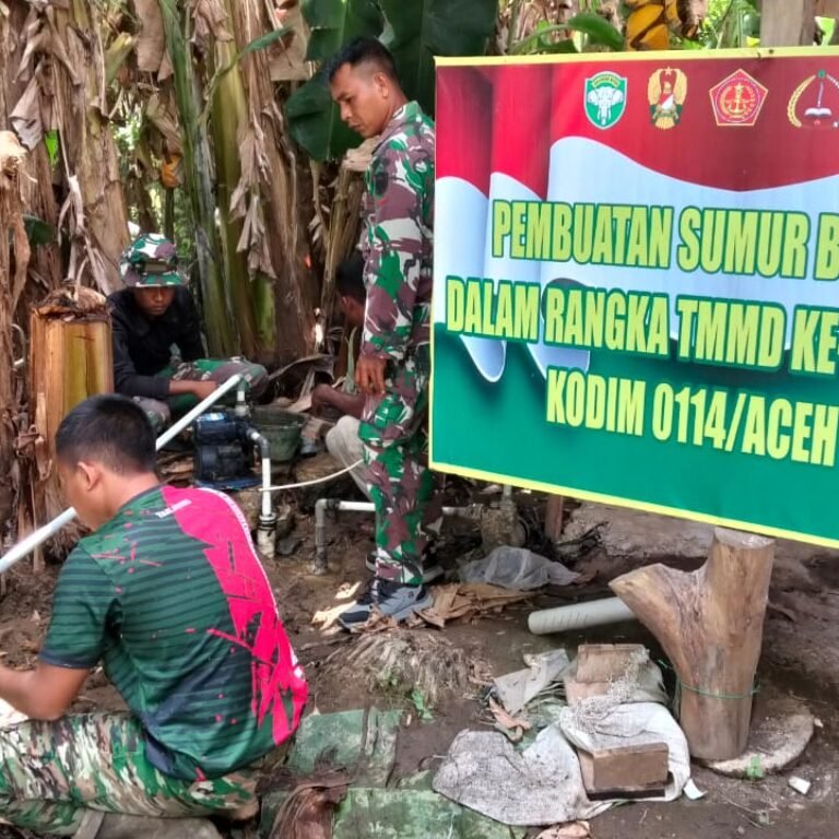 Progres Manunggal air di kebut Lima titik Sumur Bor di sarah raya tercapai dalm target optimal