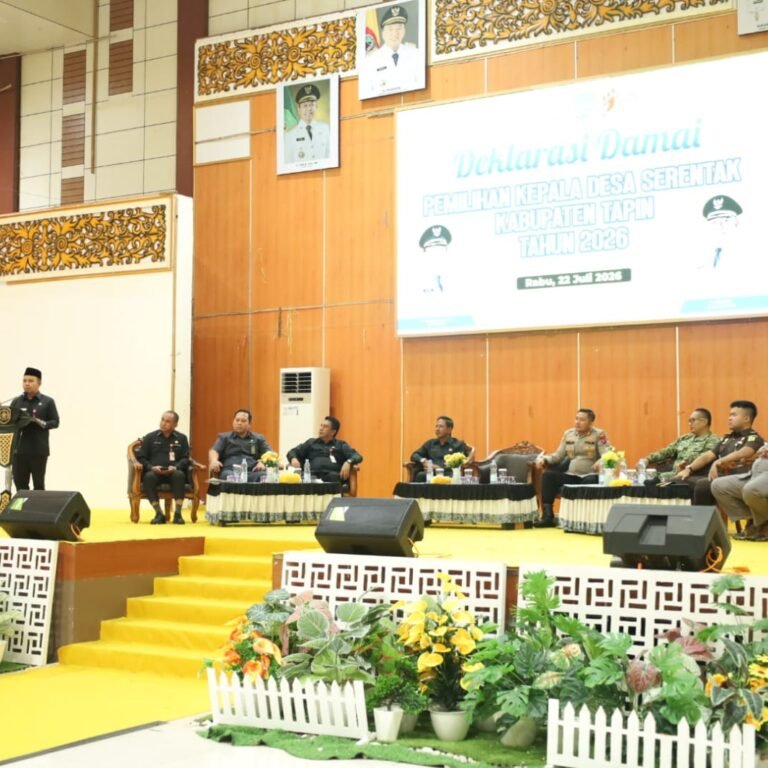 Calon Kepala Desa Se-Kabupaten Tapin Deklarasi Damai, Kodim 1010/Tapin Perkuat Kondusivitas