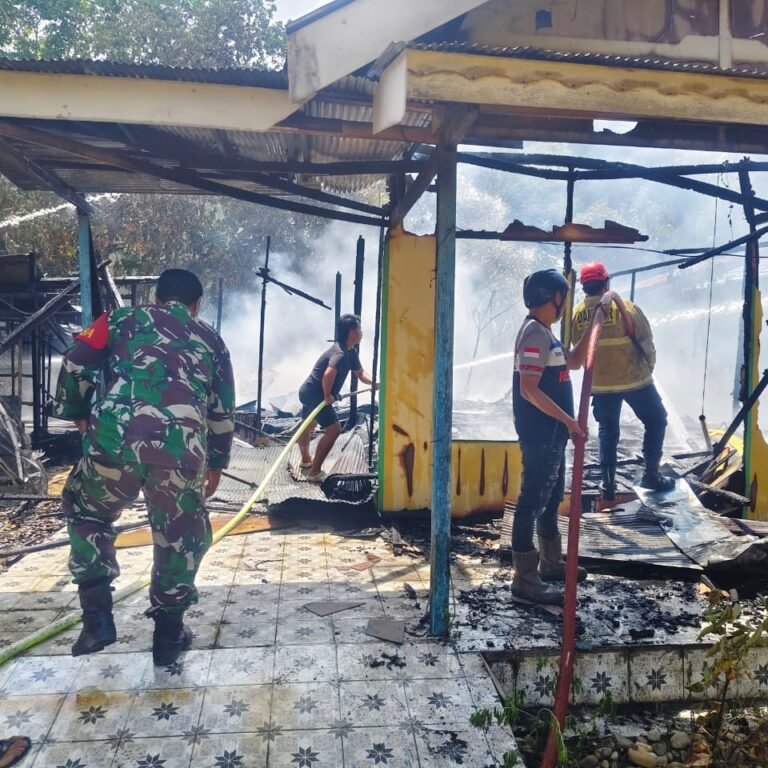 Respon Cepat Babinsa dan Stakeholder Selamatkan Permukiman dari Amukan Api