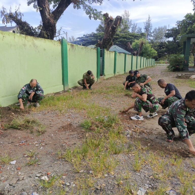 Kodim 0114/Aceh Jaya Laksanakan Pembinaan Pangkalan, Wujudkan Asrama yang Aman, Bersih, dan Indah