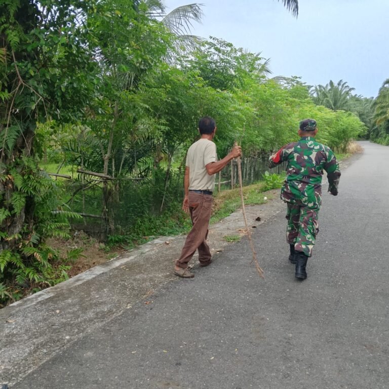 Babinsa Koramil 06/Teunom Intensifkan Patroli Karhutla dan Edukasi Warga Cegah Kebakaran Hutan