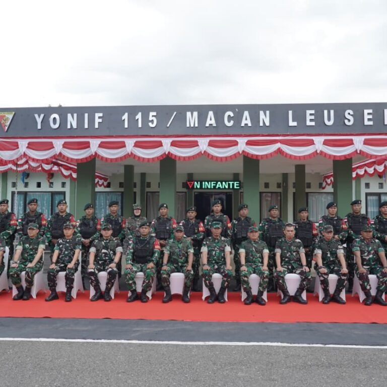 Pemeriksaan Kesiapan Operasi Yonif 115/ML Dipimpin Asops Kasad di Aceh Selatan