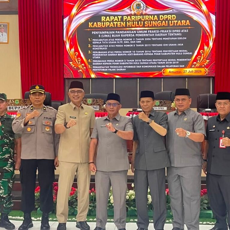 Danramil Amuntai Utara Ikuti Pembahasan Lima Raperda dalam Sidang Paripurna DPRD HSU