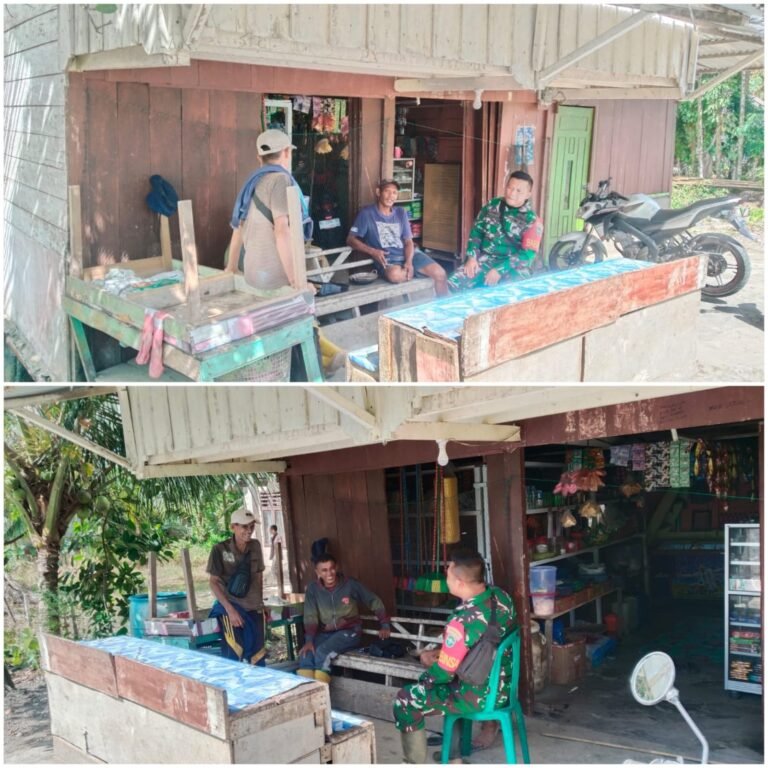 Komsos Babinsa Kodim 0115/Simeulue Pererat Silaturahmi dengan Warga Desa Babussalam