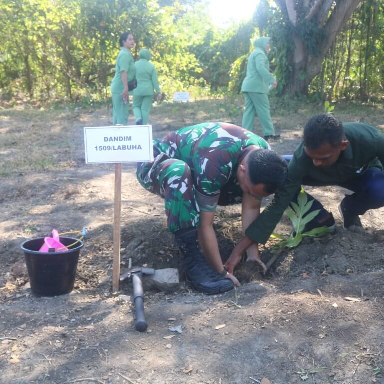 Kodim 1509/Labuha Dukung Gerakan Satu Juta Pohon Sukun untuk Ketahanan Pangan
