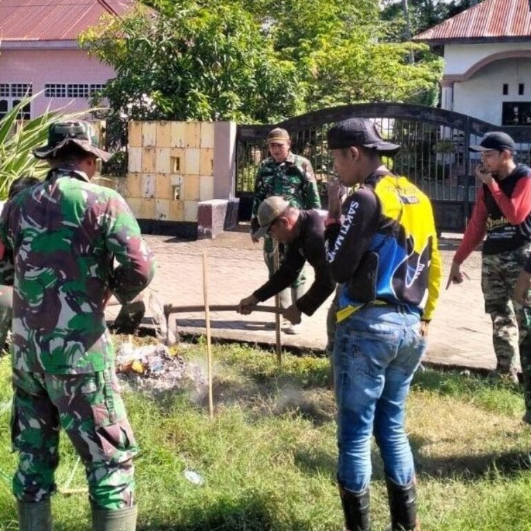 Kodim 1407/Bone Fokuskan TMMD Ke-129 pada Pembangunan Jamban Umum Maroanging