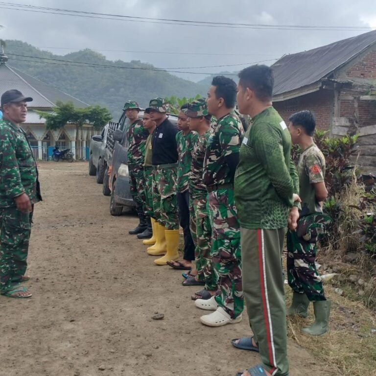 Apel dan Pengarahan Awal Percepat Penyelesaian Sasaran TMMD Ke-129 di Bontocani