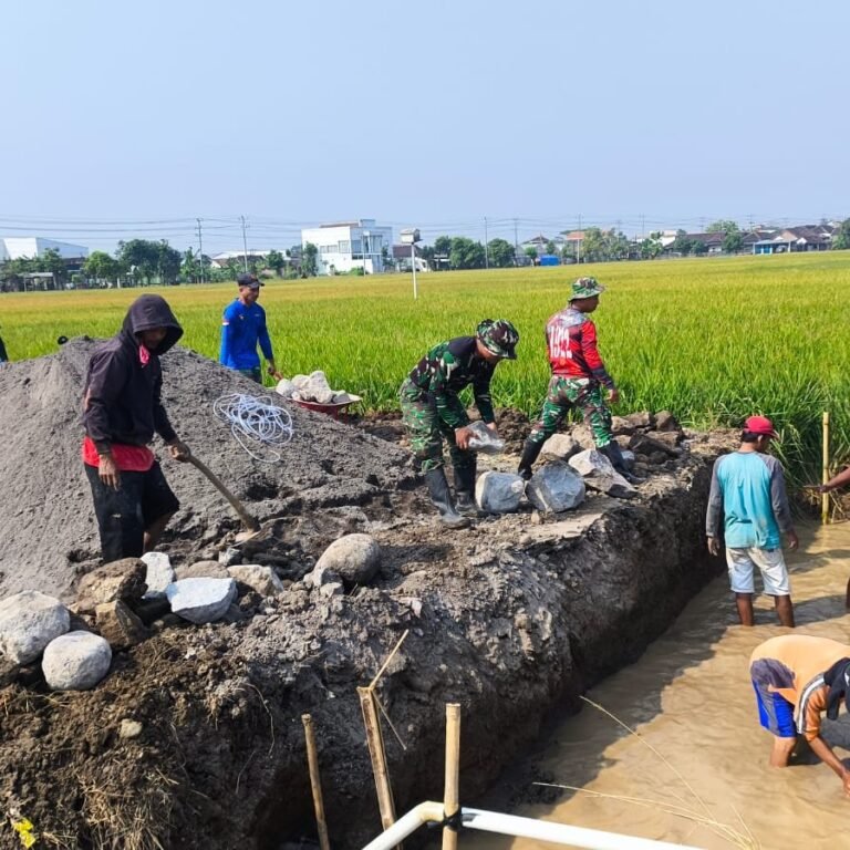 Warga Parangjoro Sambut Pembangunan Gorong-gorong TMMD untuk Mengatasi Genangan